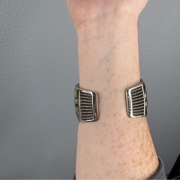 Brighton Leopard Print Crystal Wide Cuff Bracelet with Hinged Closure - Picture 3 of 15